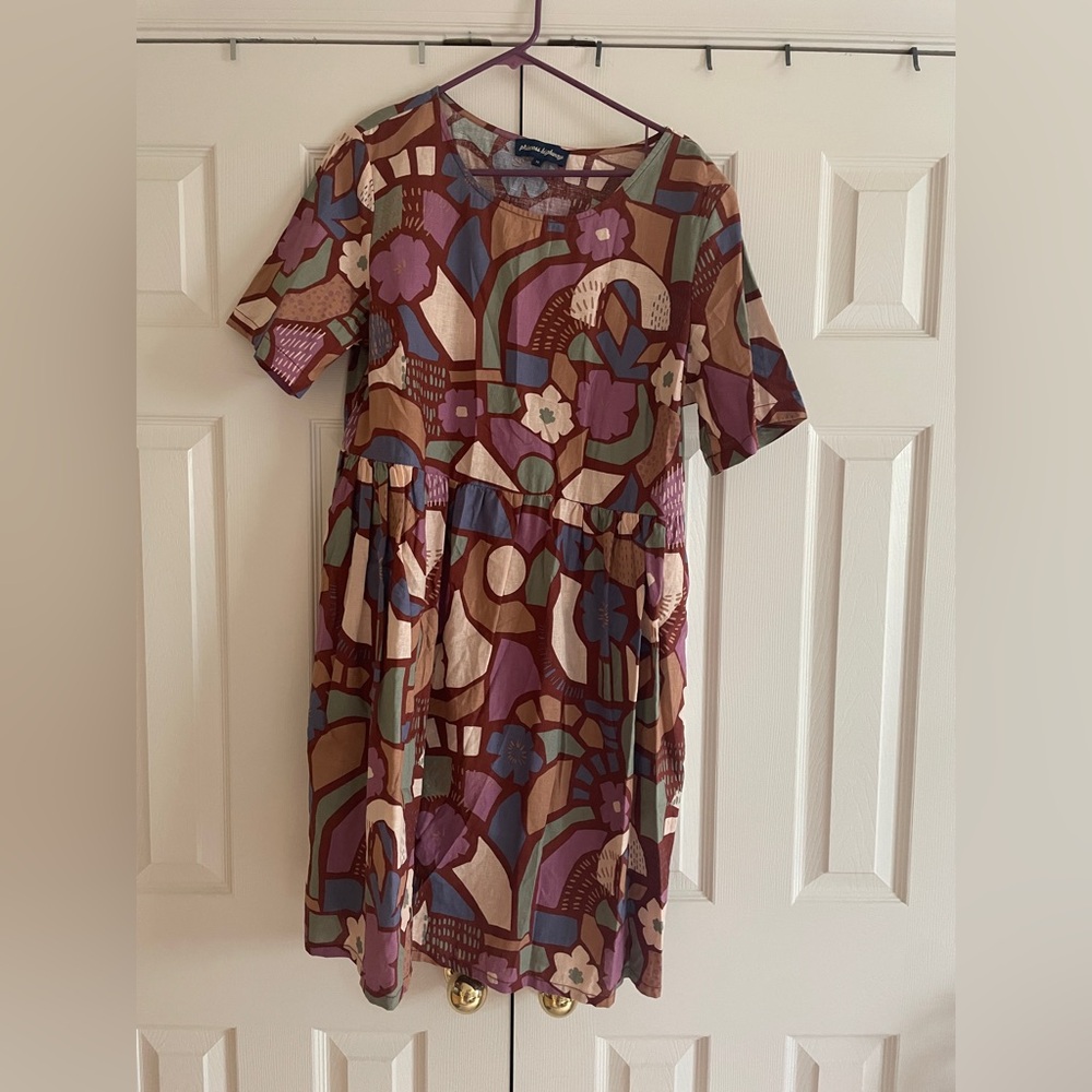 BNWOT Princess Highway Geometric Print Smock Dress